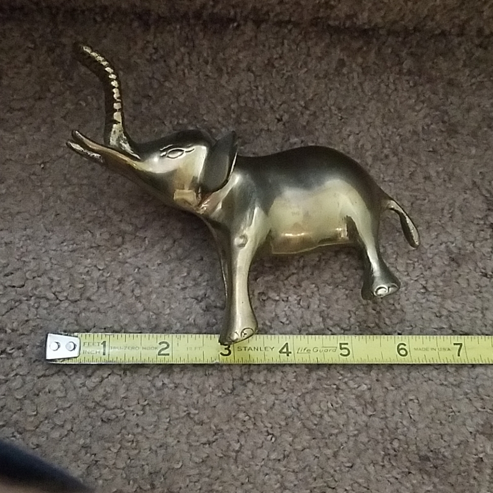 Bronze elephant statue